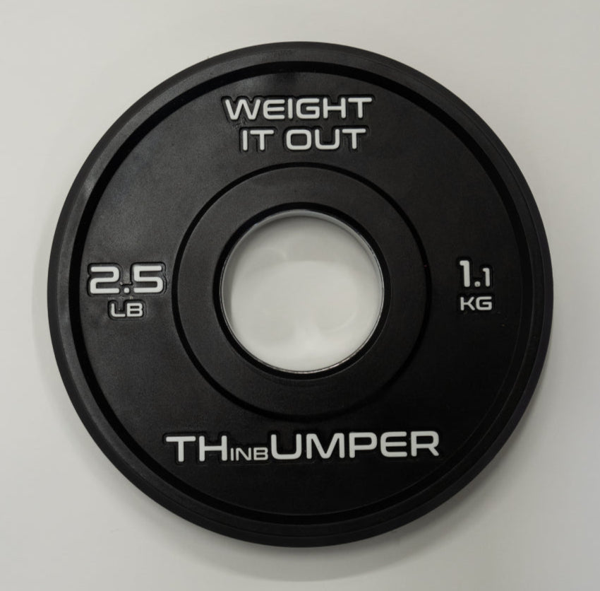 'Thumper' Thin Bumper Weight Plate Pairs – Ultra-Thin Polyurethane Olympic Plates
