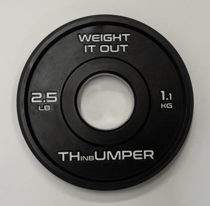 'Thumper' Thin Bumper Weight Plate Pairs – Ultra-Thin Polyurethane Olympic Plates