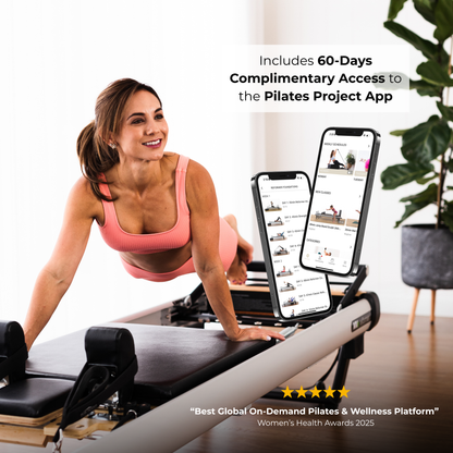 Peak Pilates fit™ Reformer with Long/Short Box – Studio-Height Pilates Reformer