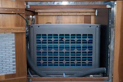 Cedar Hot &amp; Cold Plunge Tub – Stainless Steel, 1.5HP Chiller