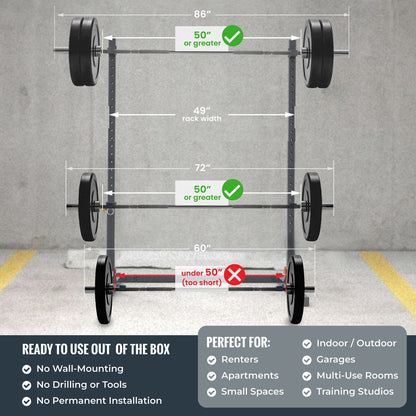 Verse Agile Rack PRO – Portable Folding Squat Rack