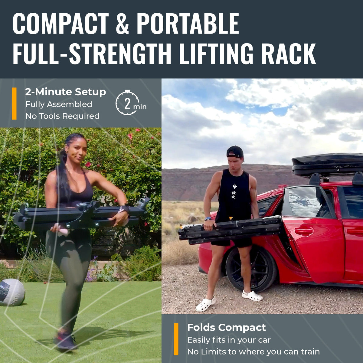 Verse Agile Rack PRO – Portable Folding Squat Rack