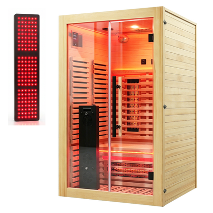 Blisspod Venetian RED 2-Person Full Spectrum Infrared Sauna with Red Light & WiFi