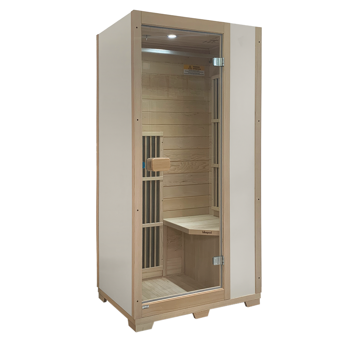 Blisspod Vienna 1-Person Far Infrared Sauna – Low EMF, Hemlock