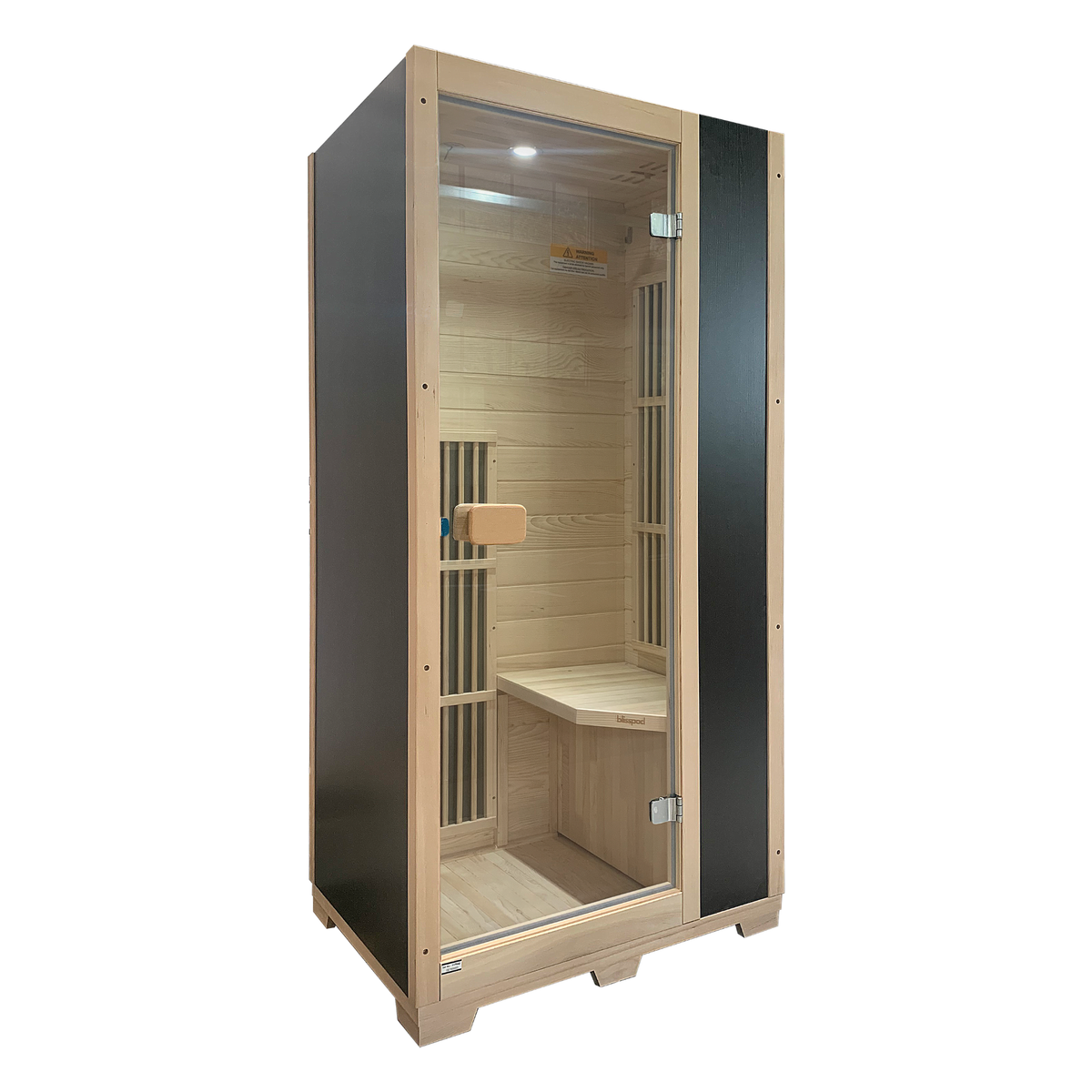 Blisspod Vienna 1-Person Far Infrared Sauna – Low EMF, Hemlock