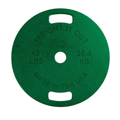 Cast Iron Machined Olympic Weight Plate Sets – 175 lb, 265 lb & 355 lb