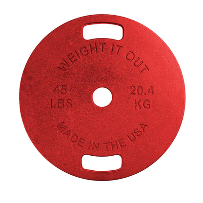 Cast Iron Machined Olympic Weight Plate Sets – 175 lb, 265 lb & 355 lb