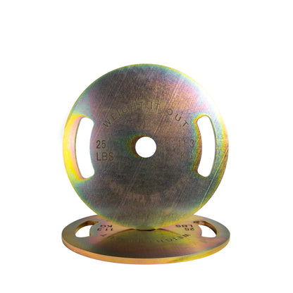 Cast Iron 45 lb & Calibrated Solid Steel Olympic Weight Plate Sets
