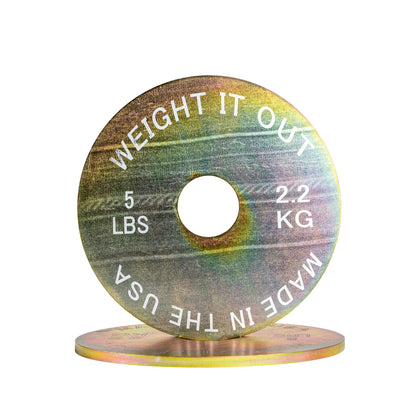 Cast Iron 45 lb & Calibrated Solid Steel Olympic Weight Plate Sets