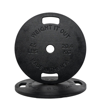 Cast Iron Machined Olympic Weight Plate Sets – 175 lb, 265 lb & 355 lb