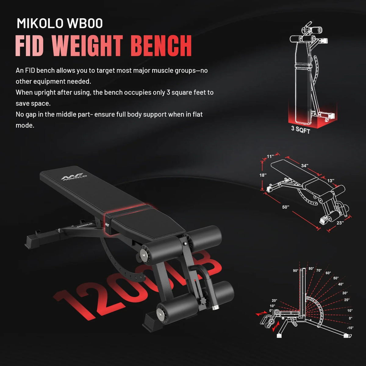 Power Rack Cage, 1500LBS Weight Cage with 800LB Capacity Adjustable Weight Bench, 1500LB Capacity Barbell and 340LB Colorful Weight Plate Set ( Red )