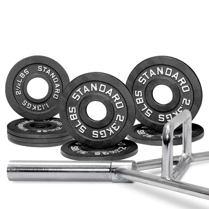 Barbell Standard Specialty Bar &amp; Weight Set Bundle Builder – Custom Olympic Weight Plate Sets with EZ Curl, Hex Trap, Swiss Multigrip and Loadable Dumbbell Bars