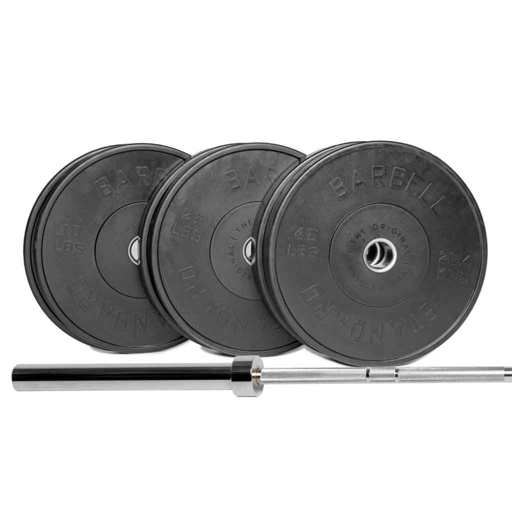 Barbell Standard Olympic Barbell &amp; Weight Set Bundle Builder – Customizable Barbell and Weight Plate Packages for Home &amp; Commercial Gyms