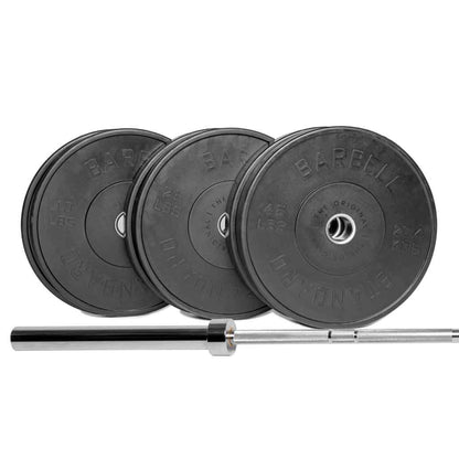 Barbell Standard Olympic Barbell &amp; Weight Set Bundle Builder – Customizable Barbell and Weight Plate Packages for Home &amp; Commercial Gyms