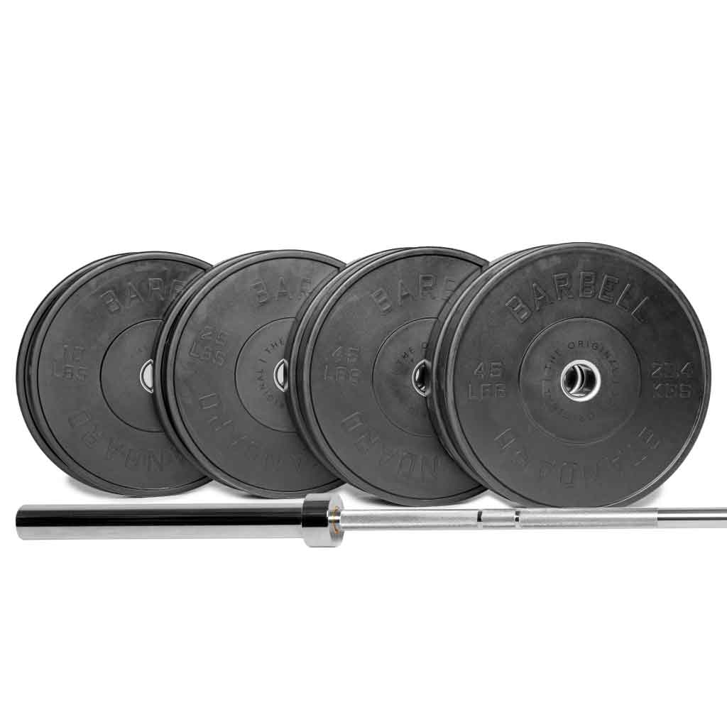 Barbell Standard Olympic Barbell &amp; Weight Set Bundle Builder – Customizable Barbell and Weight Plate Packages for Home &amp; Commercial Gyms