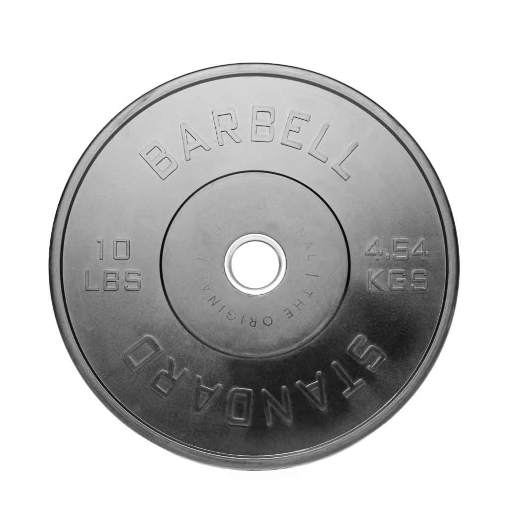 Barbell Standard Olympic Bumper Plates – High-Density Natural Rubber Weight Plates with Low Bounce and 2% Weight Tolerance