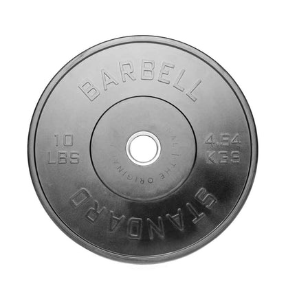 Barbell Standard Olympic Bumper Plates – High-Density Natural Rubber Weight Plates with Low Bounce and 2% Weight Tolerance