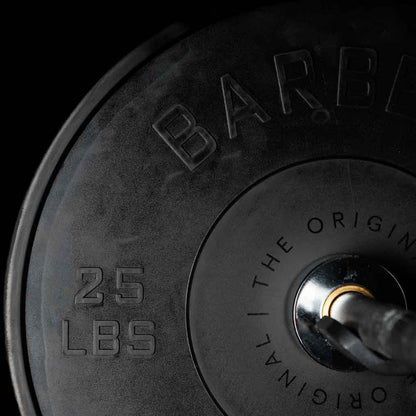 Barbell Standard Olympic Bumper Plates – High-Density Natural Rubber Weight Plates with Low Bounce and 2% Weight Tolerance