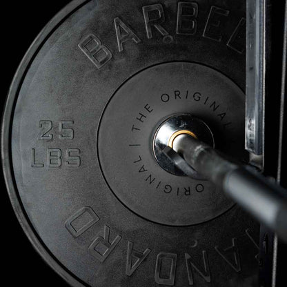 Barbell Standard Olympic Bumper Plates – High-Density Natural Rubber Weight Plates with Low Bounce and 2% Weight Tolerance