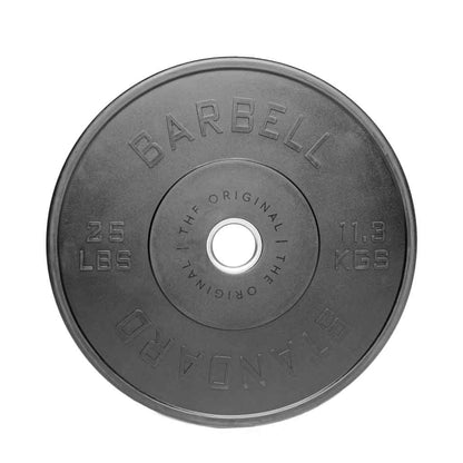 Barbell Standard Olympic Bumper Plates – High-Density Natural Rubber Weight Plates with Low Bounce and 2% Weight Tolerance