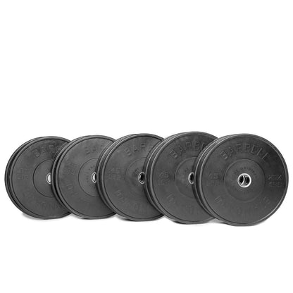 Barbell Standard Olympic Bumper Plates – High-Density Natural Rubber Weight Plates with Low Bounce and 2% Weight Tolerance