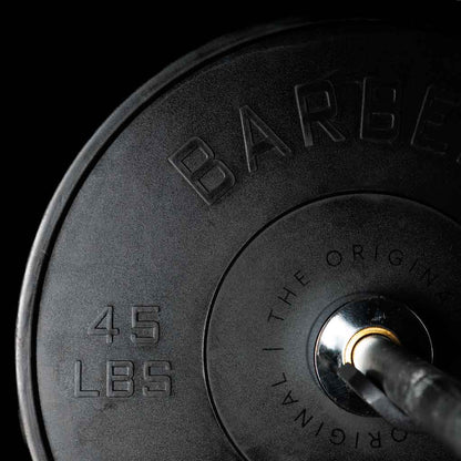 Barbell Standard Olympic Bumper Plates – High-Density Natural Rubber Weight Plates with Low Bounce and 2% Weight Tolerance