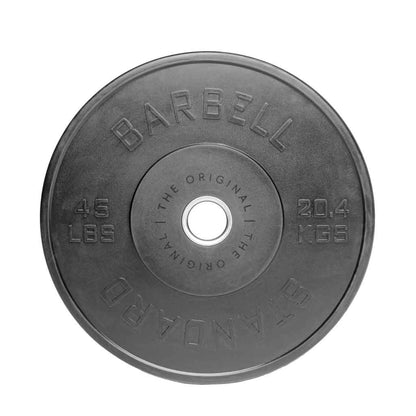 Barbell Standard Olympic Bumper Plates – High-Density Natural Rubber Weight Plates with Low Bounce and 2% Weight Tolerance
