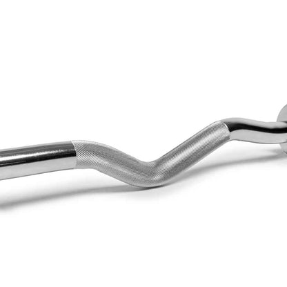 Barbell Standard Olympic EZ Curl Bar – 206,000 PSI Steel Curl Bar with Bronze Bushings and 380 lb Capacity
