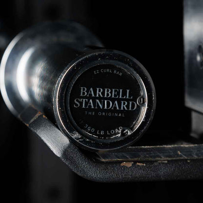 Barbell Standard Olympic EZ Curl Bar – 206,000 PSI Steel Curl Bar with Bronze Bushings and 380 lb Capacity