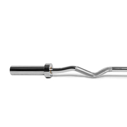 Barbell Standard Olympic EZ Curl Bar – 206,000 PSI Steel Curl Bar with Bronze Bushings and 380 lb Capacity