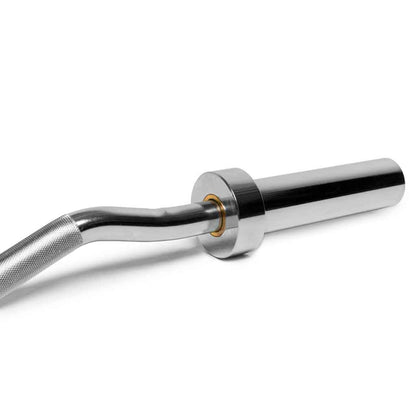 Barbell Standard Olympic EZ Curl Bar – 206,000 PSI Steel Curl Bar with Bronze Bushings and 380 lb Capacity