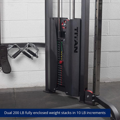 Functional Trainer, Cable Crossover Machine, 200 LB Double Stack