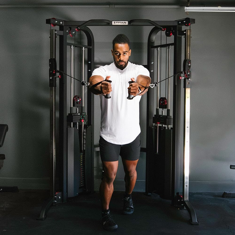 Functional Trainer, Cable Crossover Machine, 200 LB Double Stack