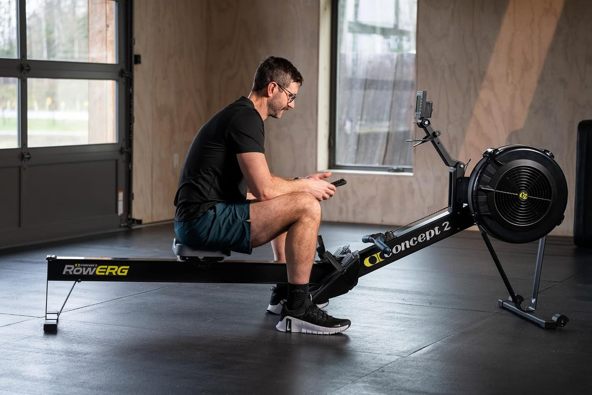 Concept2 Rowerg Indoor Rowing Machine - PM5 Monitor, Device Holder, Adjustable Air Resistance, Easy Storage