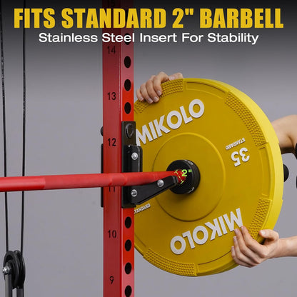 Olympic Weight Plates, 2-Inch Rubber Weight Plates with Steel Insert, Bumper Plates for Strength Training, Weight Plate