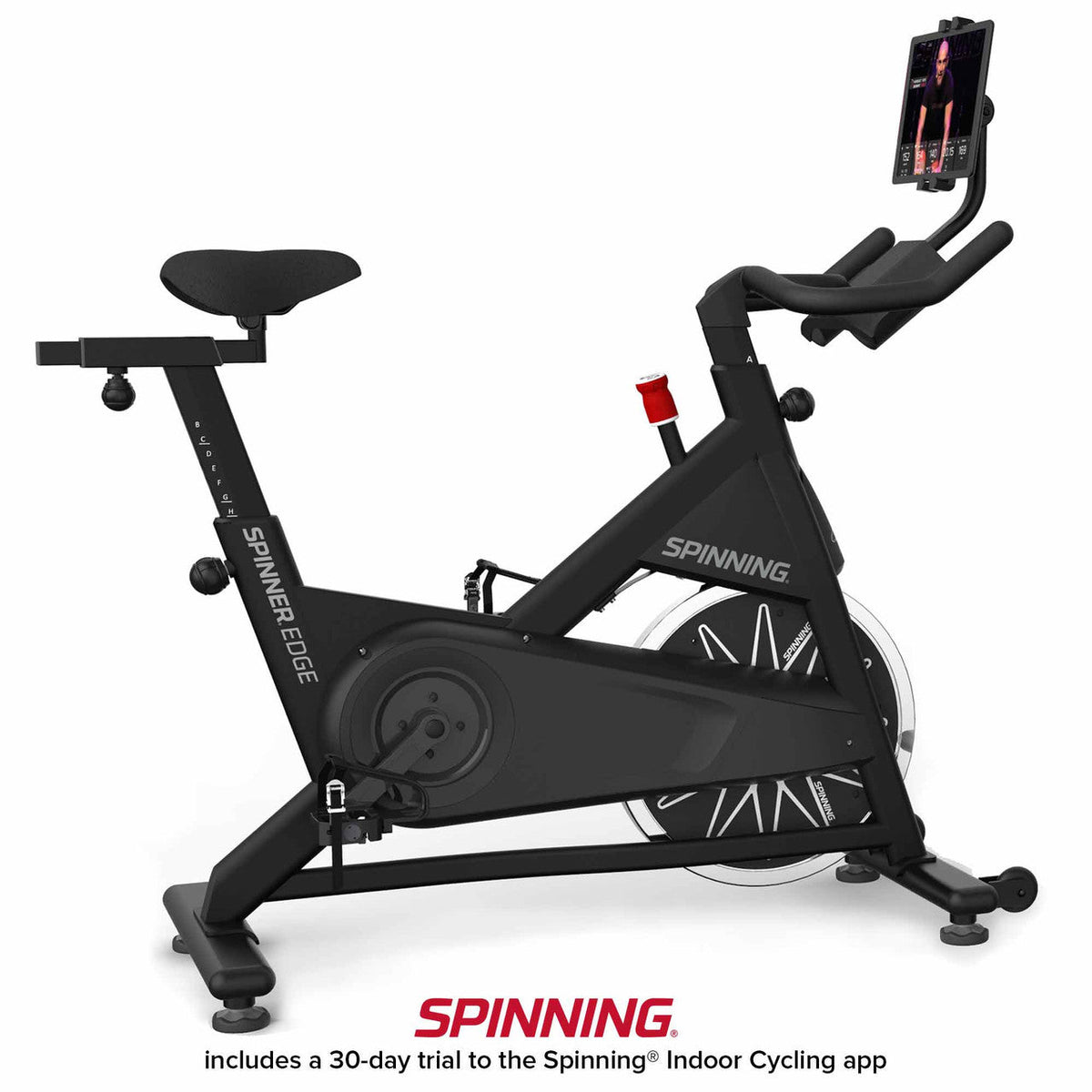 Spinning Edge Connected Spinner Bike – Adjustable Home Indoor Cycle