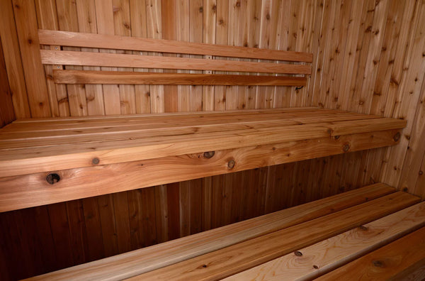 Grayson 4-Person Indoor Cedar Sauna with 6.0kW Electric Heater