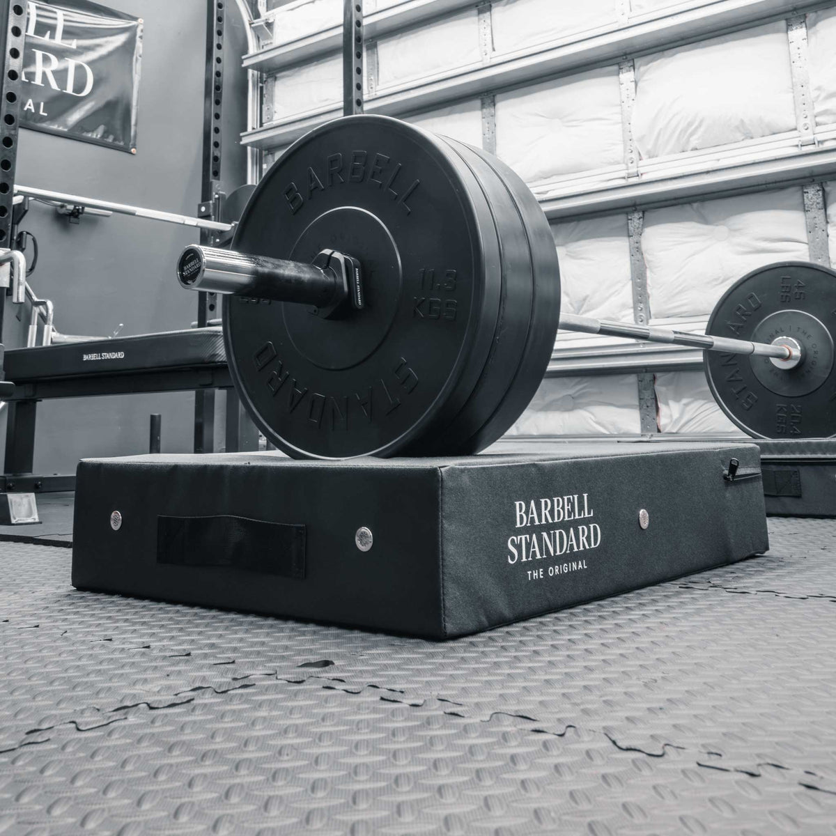 Barbell Standard Weightlifting Drop Pad Set – Heavy-Duty Barbell Crash Pads for Noise Reduction, Floor Protection and Olympic Lifting