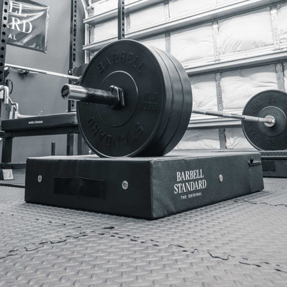 Barbell Standard Weightlifting Drop Pad Set – Heavy-Duty Barbell Crash Pads for Noise Reduction, Floor Protection and Olympic Lifting