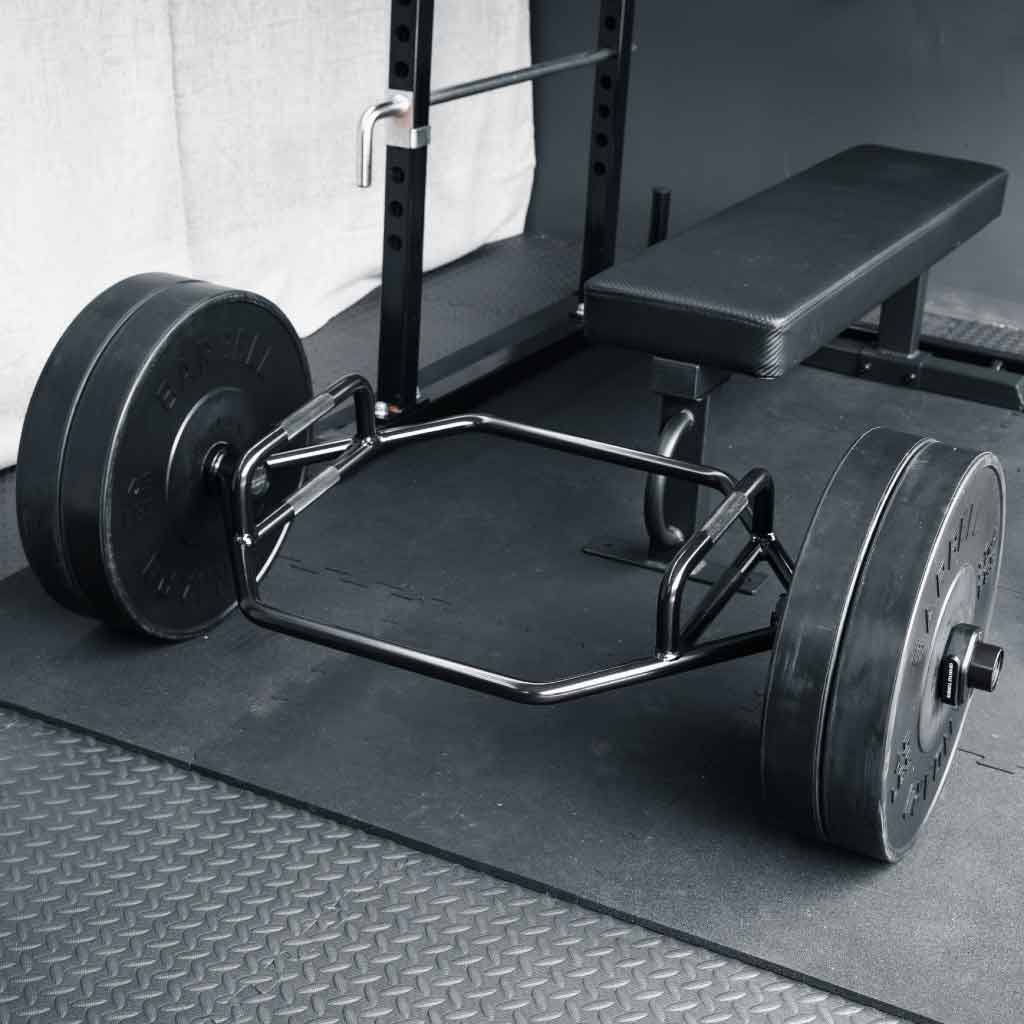 Barbell Standard Hex Bar 2.0 – Compact Olympic Trap Bar with Dual Knurled Handles, 188,000 PSI Steel and 700 lb Weight Capacity