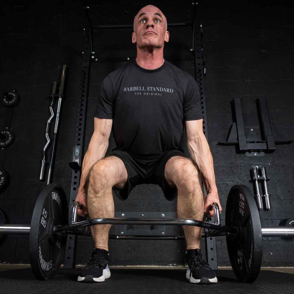 Barbell Standard Olympic Hex Trap Bar Weight Sets – 700 lb Capacity Deadlift Bar with Dual Grips and Weight Plates
