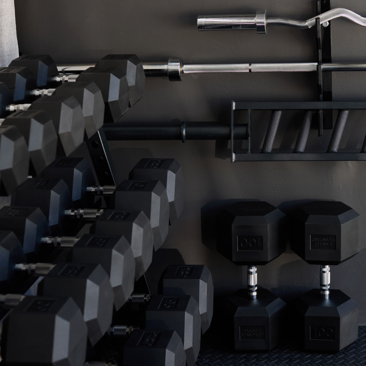 Barbell Standard Three-Tier Dumbbell Rack – 1,200 lb Capacity Commercial Weight Storage Rack