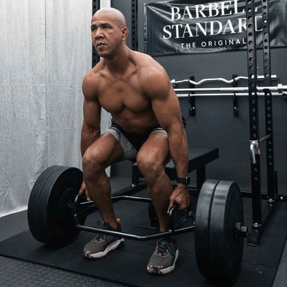 Barbell Standard Hex Bar 2.0 – Compact Olympic Trap Bar with Dual Knurled Handles, 188,000 PSI Steel and 700 lb Weight Capacity