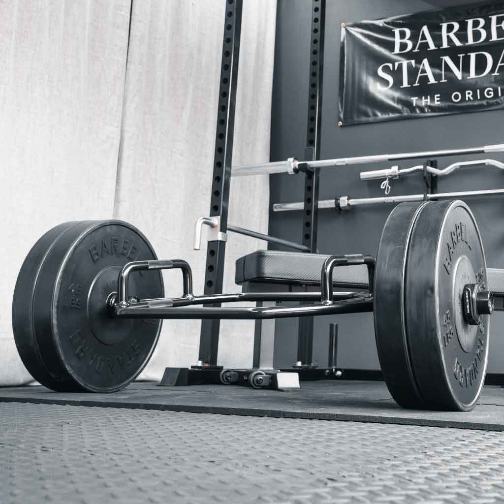 Barbell Standard Hex Bar 2.0 – Compact Olympic Trap Bar with Dual Knurled Handles, 188,000 PSI Steel and 700 lb Weight Capacity