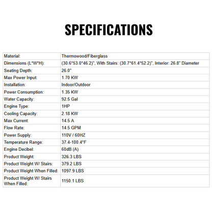 Icetubs IceBarrel Hot & Cold Plunge – Thermowood, 37.4–100.4°F