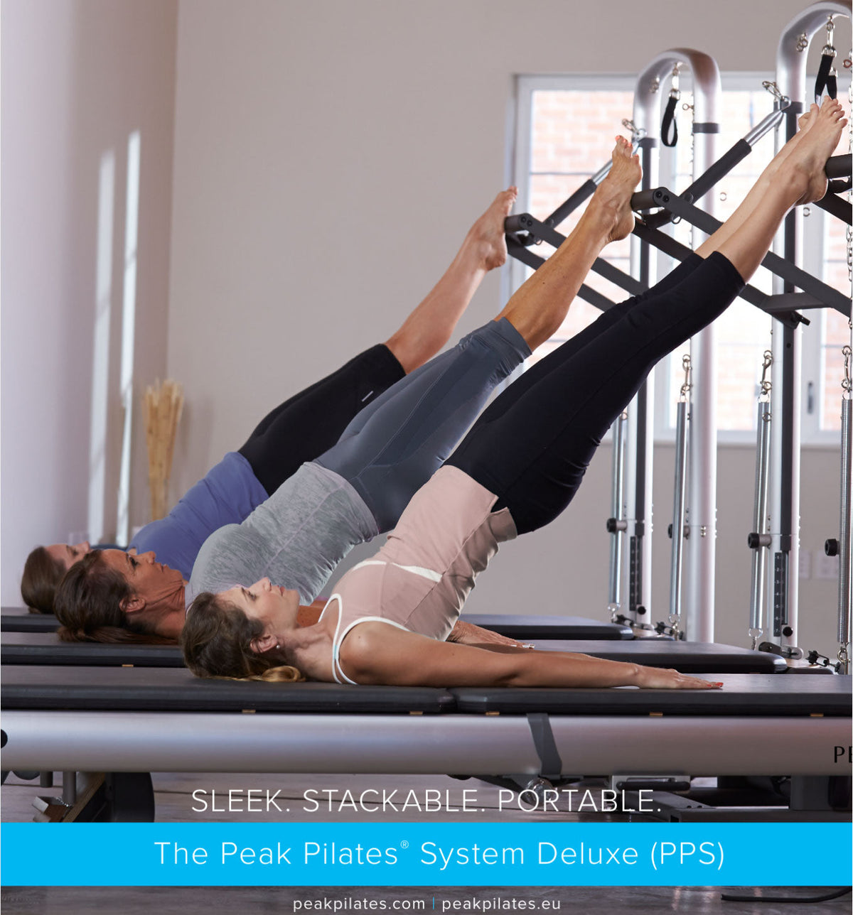 Peak Pilates Peak PilateSystem® Deluxe Bundle – 3-in-1 Reformer, Tower &amp; Mat System