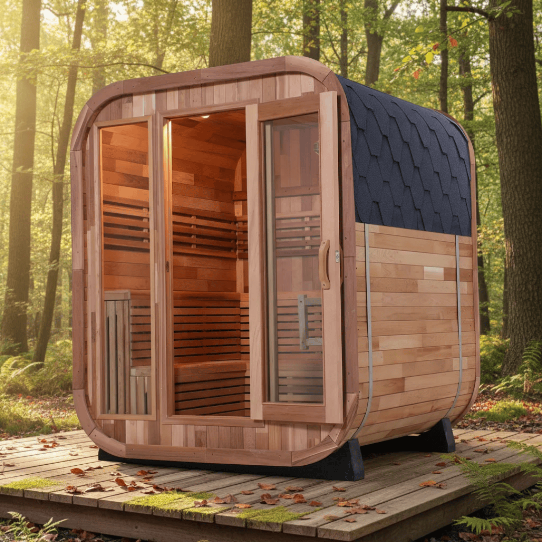 Handmade Traditional White Pine Sauna with 9kW Heater &amp; Complete Accessory Kit